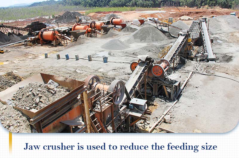 Jaw crusher works with ball mill to reduce the feed size.jpg